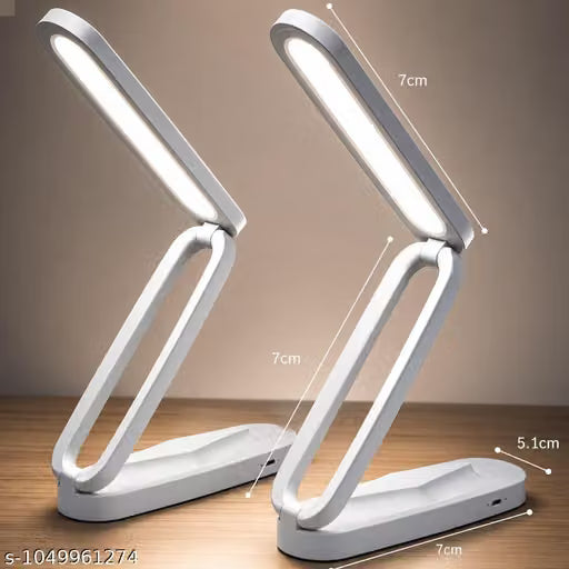 LED Rechargeable Foldable Desk Lamp | 1200mAh Battery | 5 Brightness + 3 Colour Modes | Memory Function | Touch Control | USB Type-C | Eye Protection Reading Lamp for Students, Office & Bedside