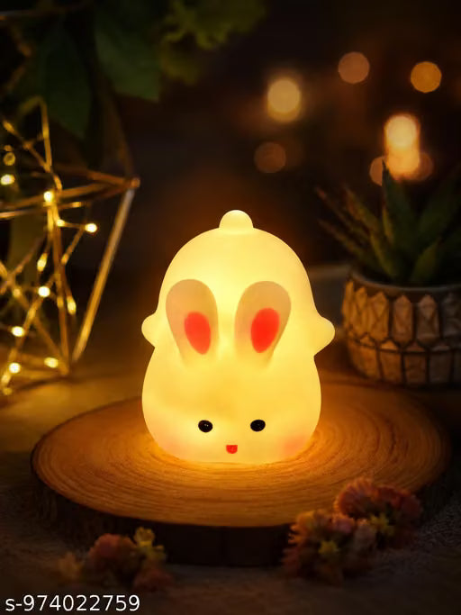Cute Bunny LED Night Lamp for Kids Room | Decorative Night Light for Bedroom, Nursery, Home Décor, Return Gift & Birthday Gift