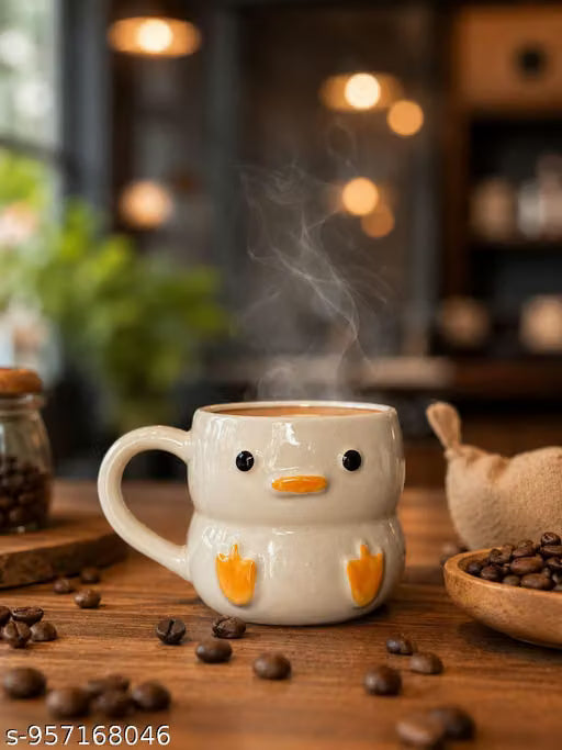 Cute Cartoon Duck Ceramic Mug Premium Coffee Cup for Gifting
