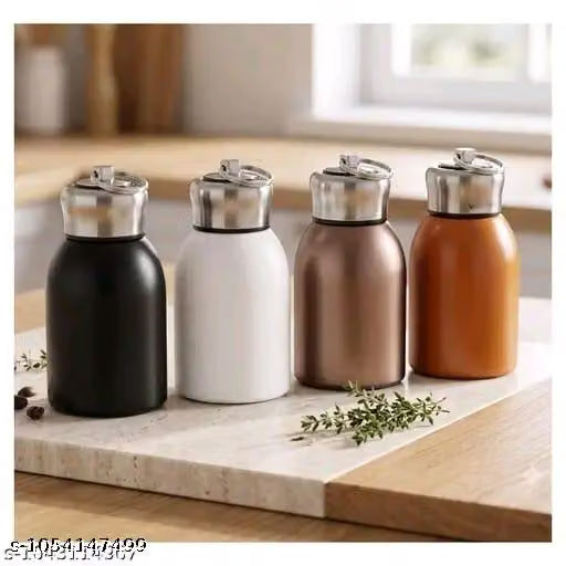 Mini Stainless Steel Water Bottle, Small Vacuum Insulated Water Bottle Leak Proof Sport Tumbler Cup Hot and Cold Water Bottle for Women Girls Kids | 350 ML